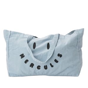 CANVAS TOTE SMILEY AZUL